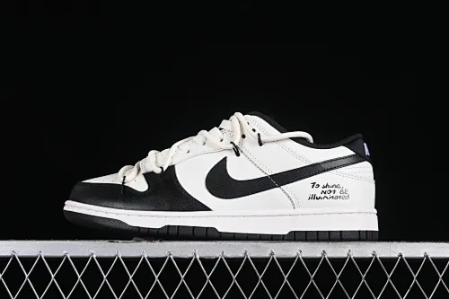 All Categories Nk SB Dunk Series Nk SB Dunk Low Low-top sneakers Nk Dunk Retro Saml Panda Prank Black and white retro style SB strap low-top casual sneakers DD1391-100